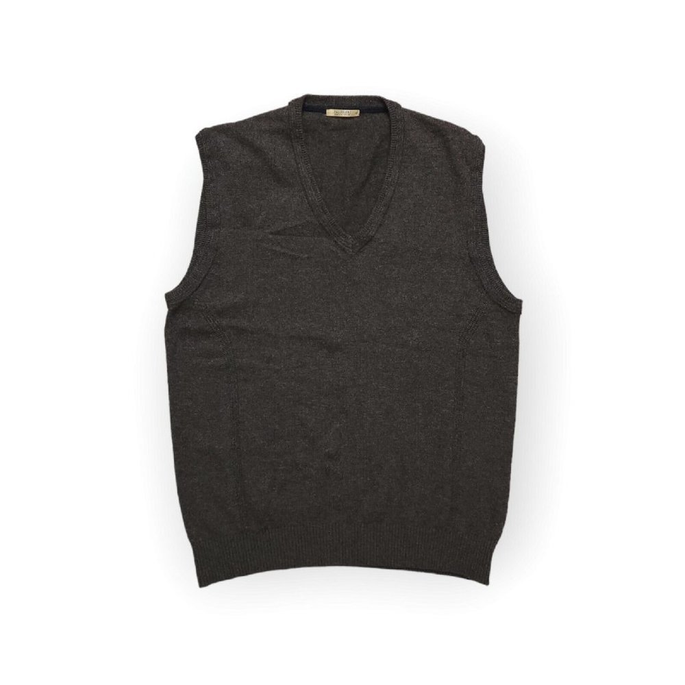 Pal Zileri Wool Sweater Vest V Neck Mens US 40R / Euro 50